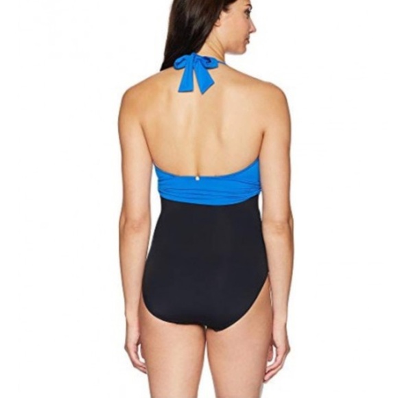NWT Ralph Lauren Colorblock Tummy Control Swimsuit - Picture 3 of 13